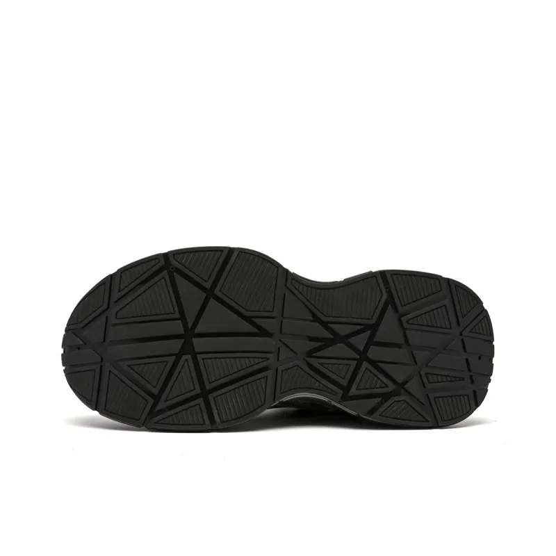 C°BANNER Chunky Sneakers Men Low-Top Black Silver-4