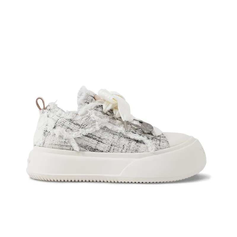 SOAP OPERA Basic Collection Skateboard Shoes Unisex Low Top White/Gray-2
