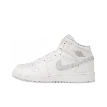 JORDAN 1 Mid 'White Platinum' Gs