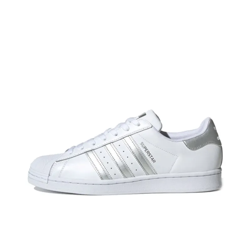 Adidas Superstar White Silver Metallic-0