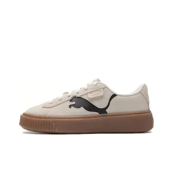 PUMA Suede Platform Shoes 'Beige Brown' Women's