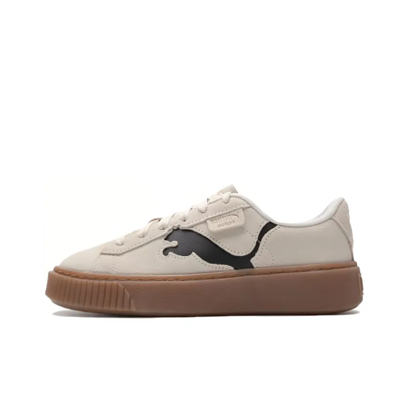 PUMA Suede Platform Shoes 'Beige Brown' Women's-0
