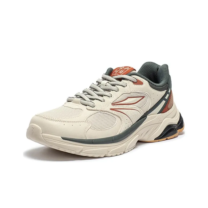 361° Life Collection Slip Resistant Low Top Casual Shoes Men's Beige Gray Brown-1