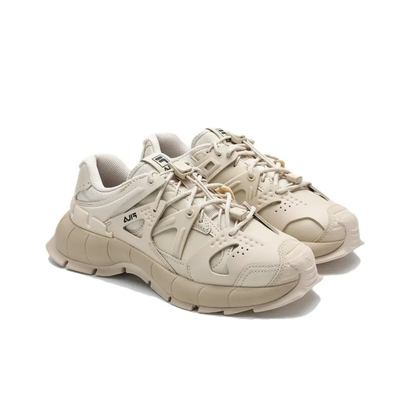 FILA INSETTO Wear Resistant Low Top Chunky Sneakers Women's Beige-3