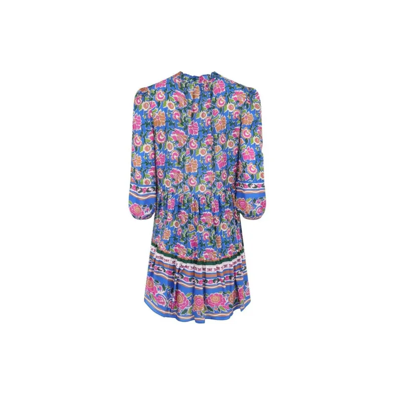 VERONICA BEARD Hawken Floral-print Silk Dress-1