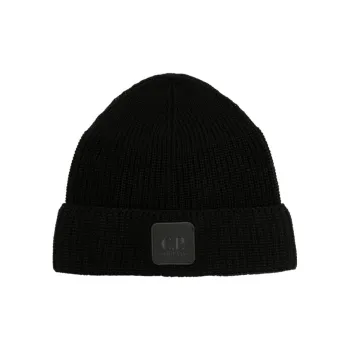 C.P.Company Cotton Beanies Men's Black