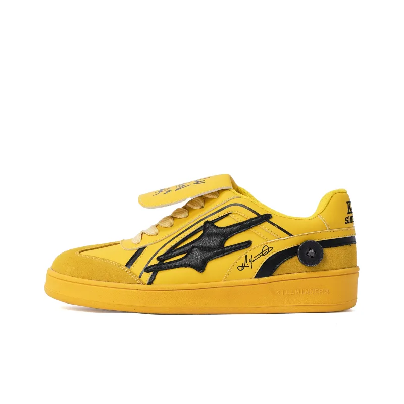 KILLWINNER Skateboard Shoes Unisex Low Top Yellow/Black-0