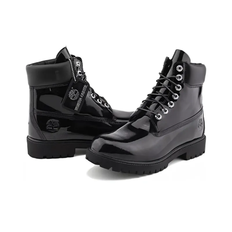 Timberland X Veneda Carter 6 Inch Boots 'Black Patent Leather'-5