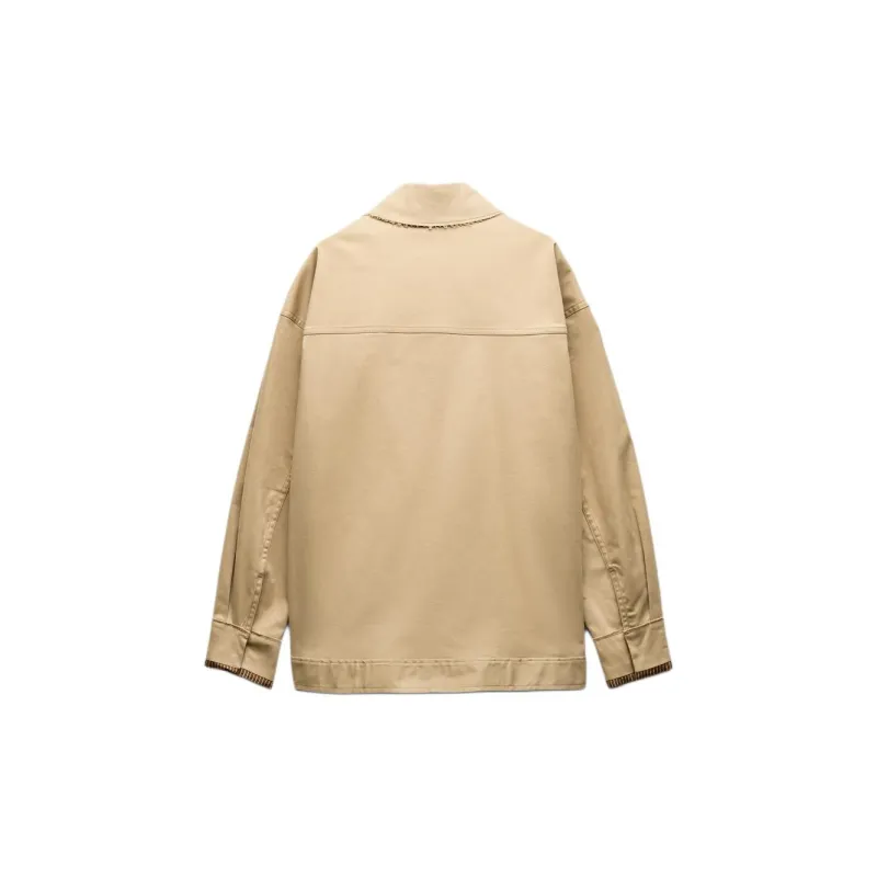 ZARA Jackets Women's Tan-1