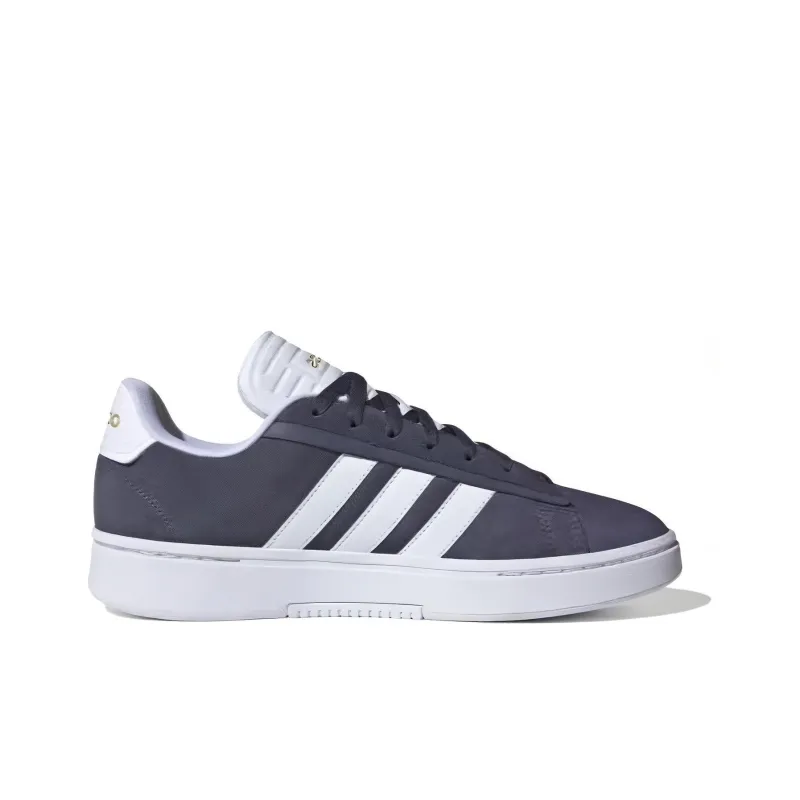 Adidas GRAND COURT ALPHA Anti Slip Wear Resistant Low Top Skateboard Shoes Men's Black White-1