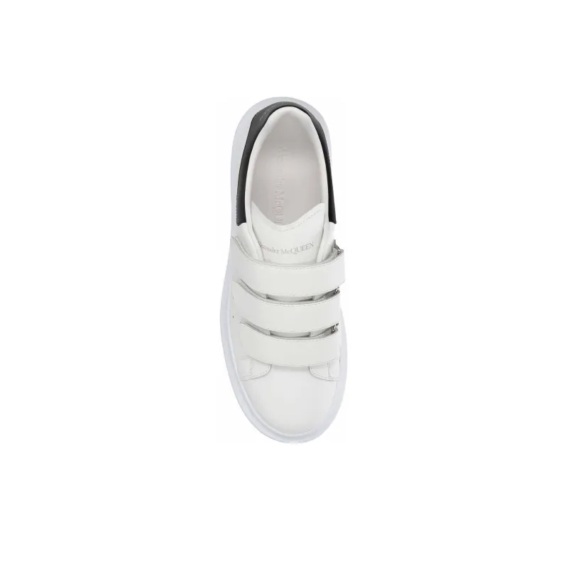 Alexander McQueen Triple Stra Skateboard Shoes Men's White-3