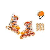 Star Leap Focus Play Clothing Sets[Sunlight Orange]Shoes+Protective Gear 6 Pcs Set+Helmet