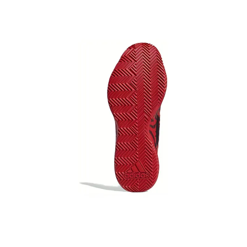Adidas Dame 5 Mid Tops Large Red-4