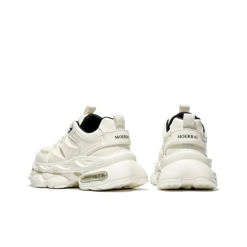 MOERBAI Breathable Lightweight Height Increasing Low-Top Chunky Sneakers Men's-3