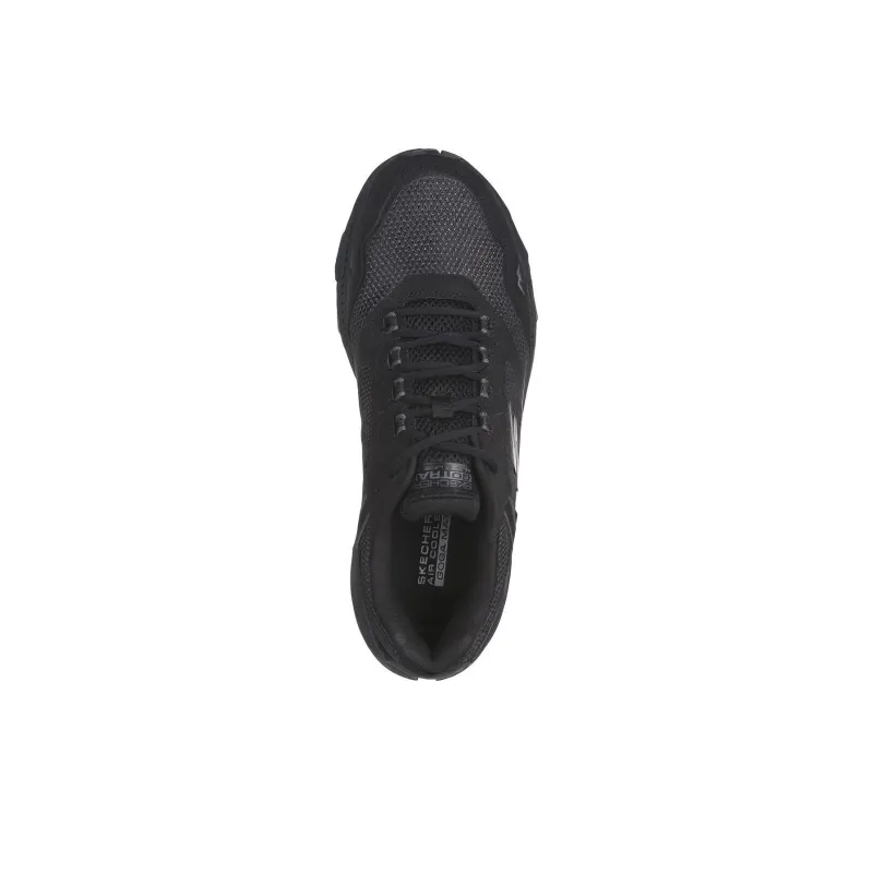 Skechers Cushioning Wear Resistant Low Top Training Running Shoes Men's Black-4