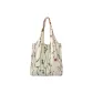 Aquatic Plants Embroidery Canvas Bag, Ecru