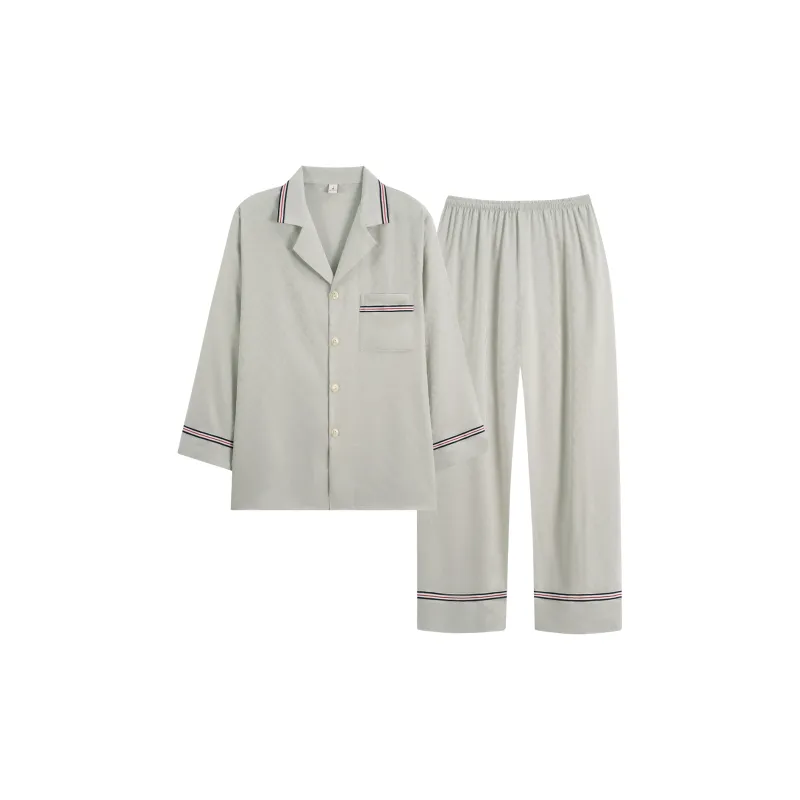 Happy Dreams Pajama Set Men's Gray-0