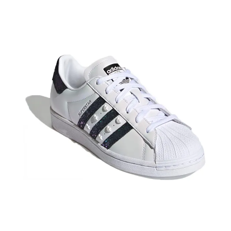 Adidas Superstar White Black Splatter Women's-2