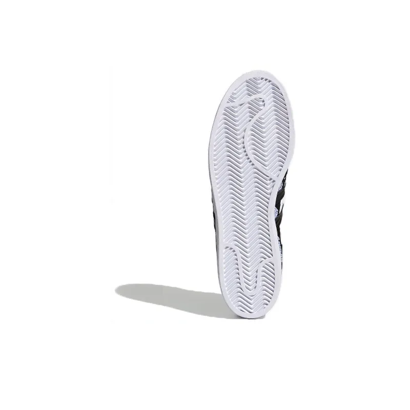 Adidas Superstar 'Wordmark Heel Stripe White Black'-5