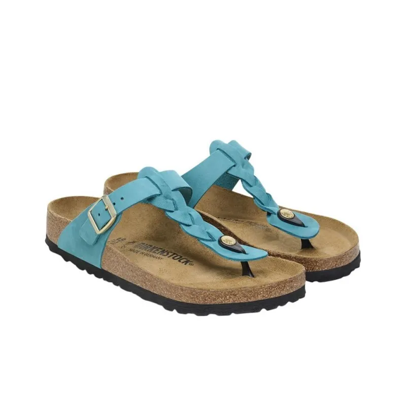 Birkenstock Gizeh Flip Flops Women's Blue-3