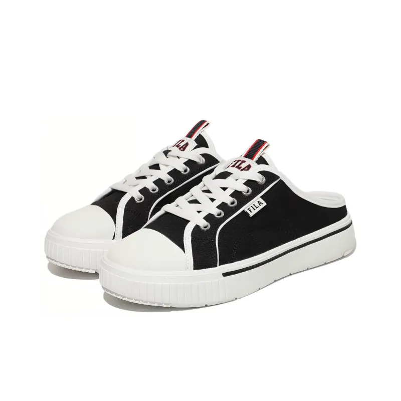 FILA Low Top One Pedal Skate Shoes Unisex Black Korean Version-2