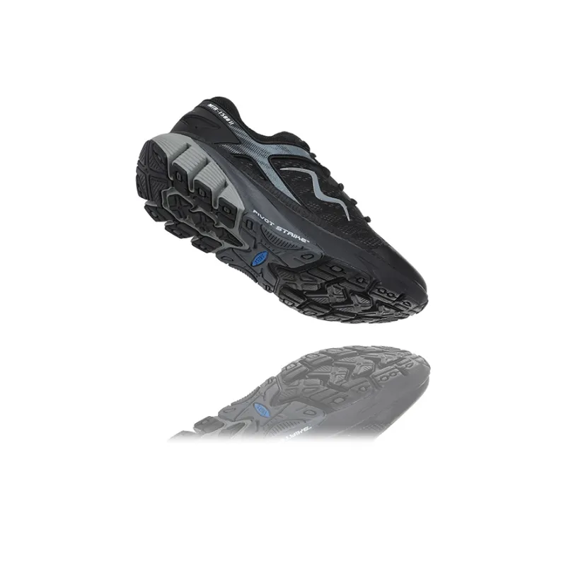 MBT Cushioning Breathable Height Increasing Rebound Low Top Casual Running Shoes Women's Black Gray Color-4