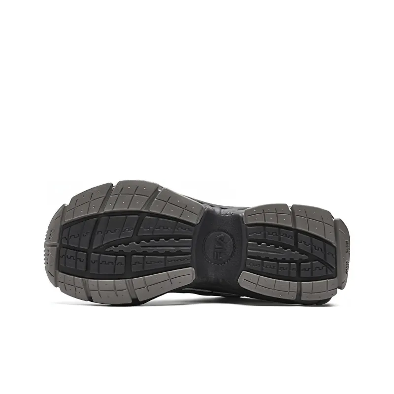 FILA CICLONE Height Increasing Cushioning Lightweight Low Top Chunky Sneakers Men's Black Gray-3