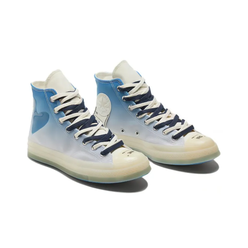 Converse 1970s Chuck Taylor All Star Anti Slip Wear Resistant High Top Canvas Shoes Unisex Blue-2