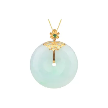 Clear Snow Glutinous Jade Necklaces Unisex