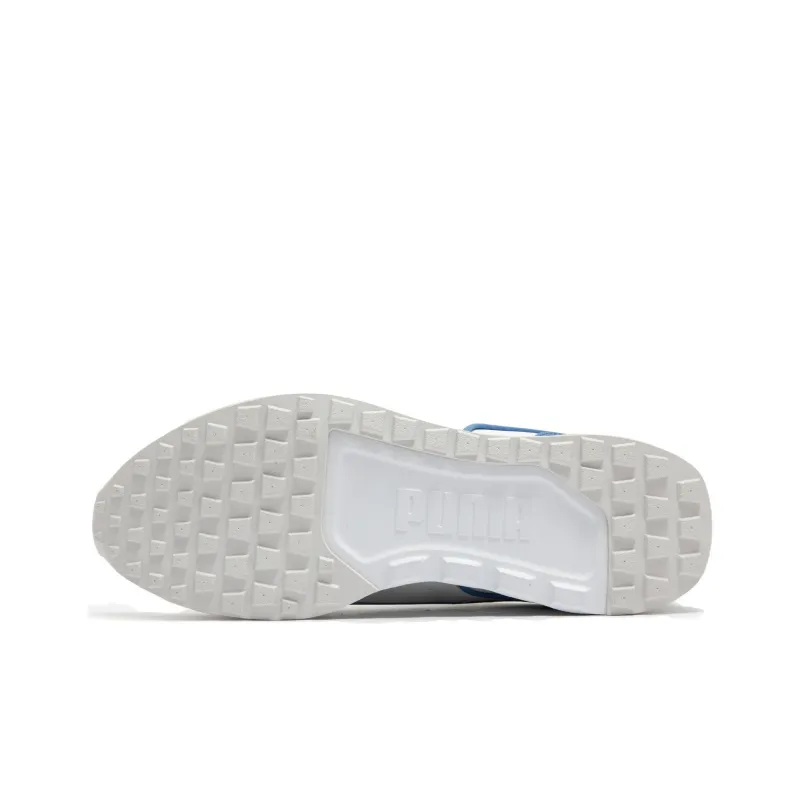 PUMA Cushioning Wear-Resistant Low-Top Casual Running Shoes Men's White Blue-5
