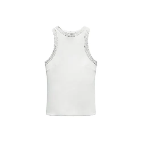 ZARA Tank Tops Women's White