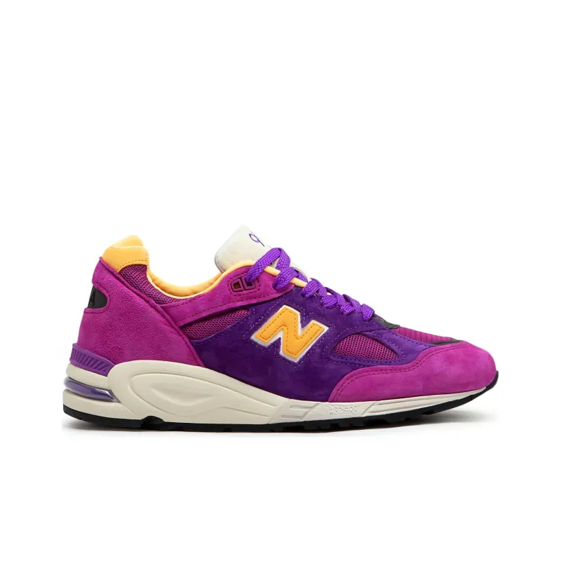 New Balance 990v2 MiUSA Teddy Santis Purple Yellow-1
