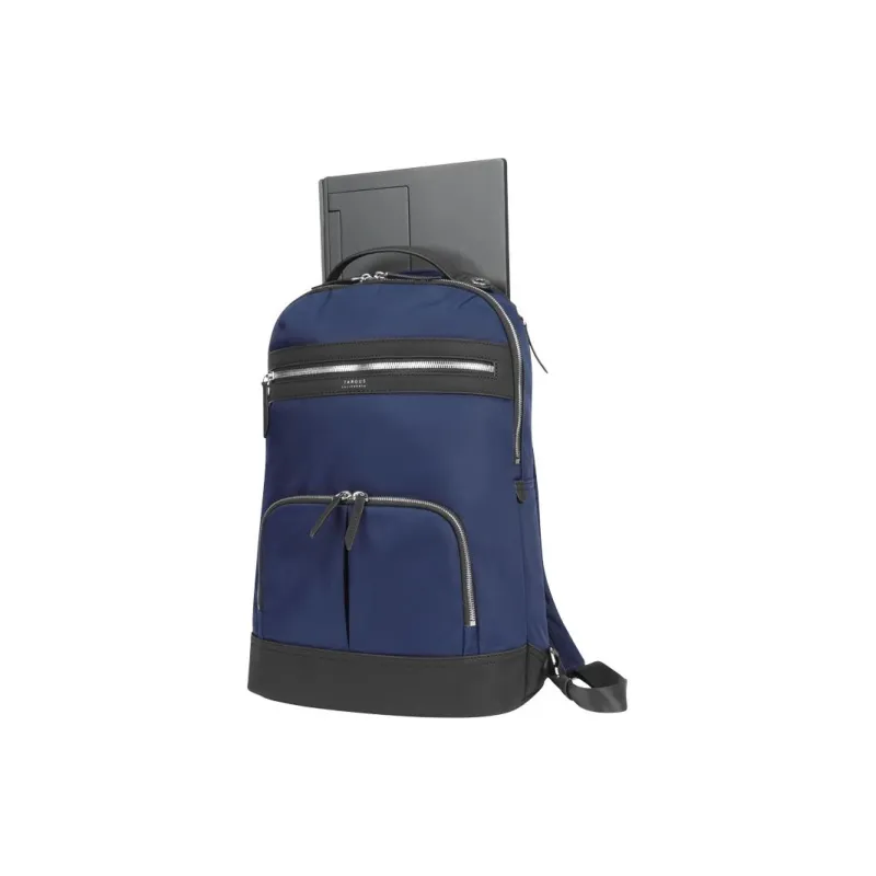 TARGUS Nylon Fabric Laptop Backpack Medium Size Women's Water Navy Blue-2