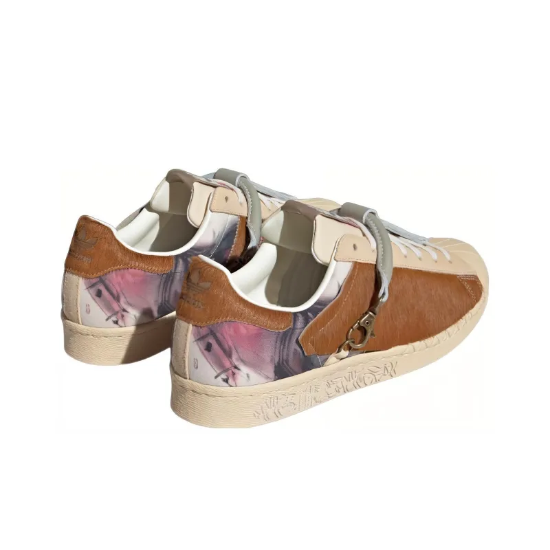 Adidas Originals Superstar 80s X Han Meilin 'Cream Brown'-4