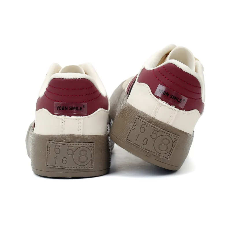YOBN SMILE Anti-Slip And Wear-Resistant Lightweight Low-Top Skateboard Shoes Women's-13