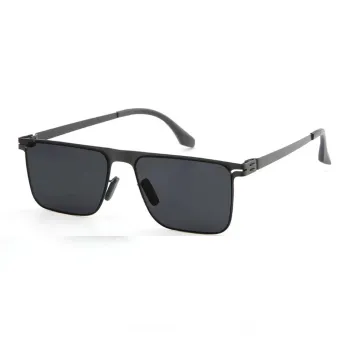 IOTS Plate And Metal Rectangular Sunglasses Men's