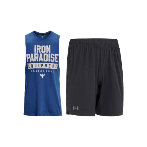 Under Armour Basketball Suits Men Blue+Black