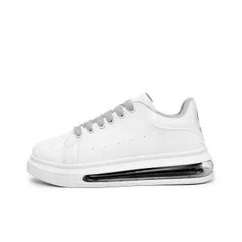 SLNU 3 Cushioning Wear Resistant Low Top Skateboard Shoes Men's White