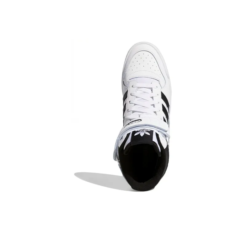Adidas Forum Mid White Black-4