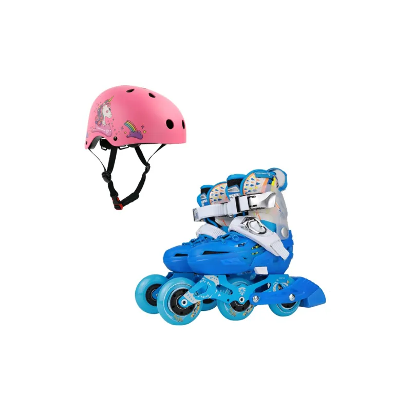 FLYING EAGLE Roller Skate Set ABS Hard Shell \ EPS Foam Casual, Commuting Unisex 28 32 S\M Black, Blue, Pink-7