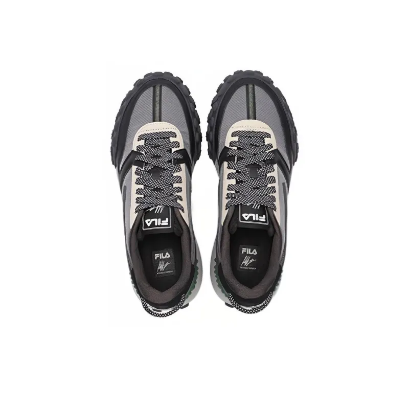 FILA Gara Low Top Casual Shoes Men's Gray Black-3