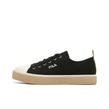 FILA Layer Low Top Stylish Casual Skate Shoes Unisex Black Korean Version 'Black Cream'