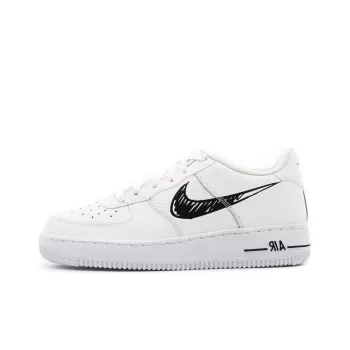 Nike Air Force 1 Low 'Doodle Swoosh   White Black' GS