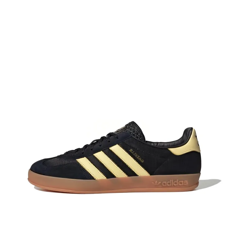 Adidas Gazelle Indoor Black Almost Yellow Gum-0