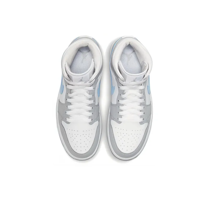 Jordan 1 Mid Wolf Grey Aluminum Women's-3