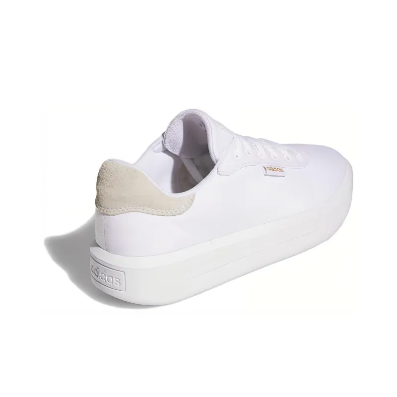 Adidas Court Platform Cln 'White Gold Metallic' Women's-3