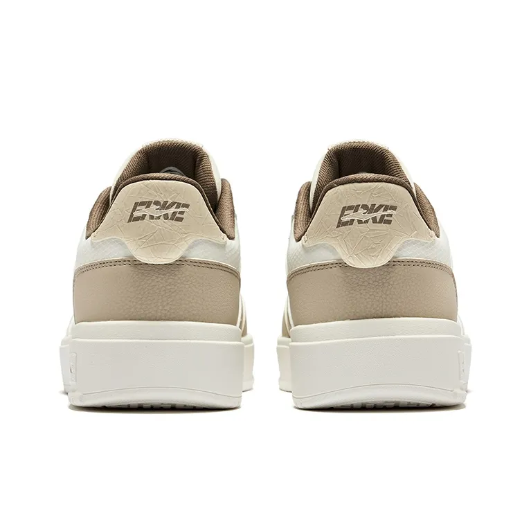 Erke Edge Anti Slip Wear Resistant Low Top Skateboard Shoes Men's Light Linen-3