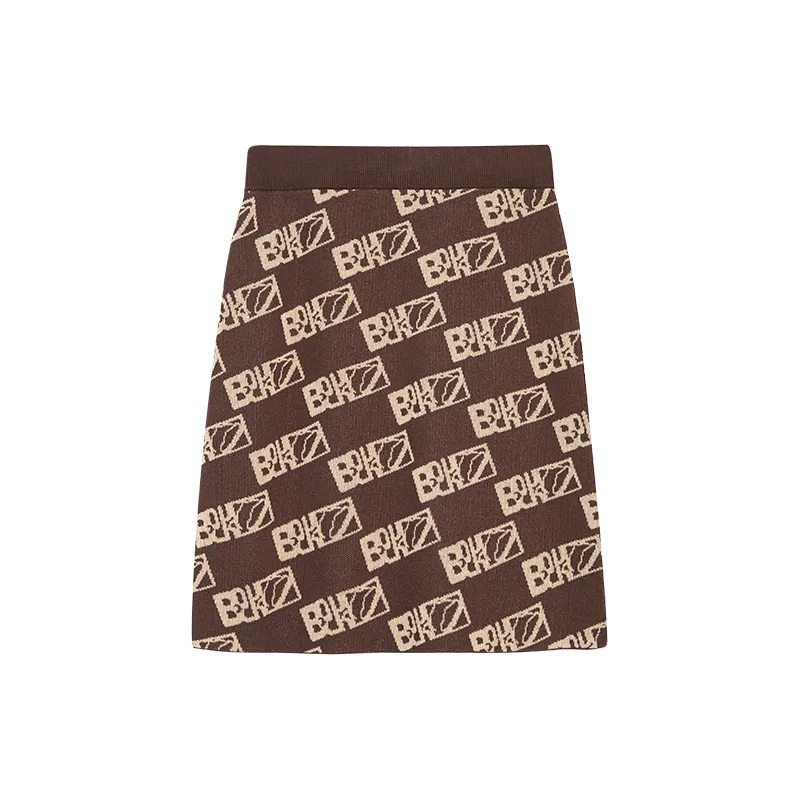 B.Duck Casual Short Skirts Women's Brown-1