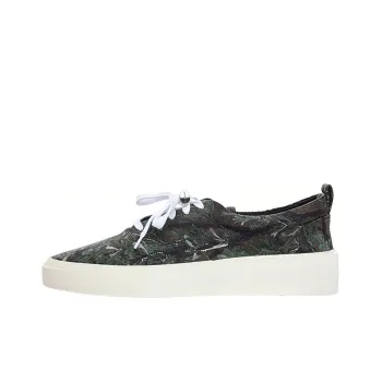 Fear Of God Main Line 101 Lace Up Low Top Stylish Skateboarding Shoes Men's Brown Green