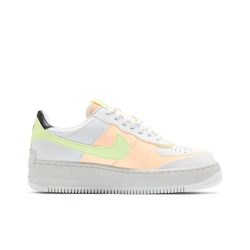 Nike Air Force 1 Low Shadow Summit White Barely Volt Crimson Tint Women's-1